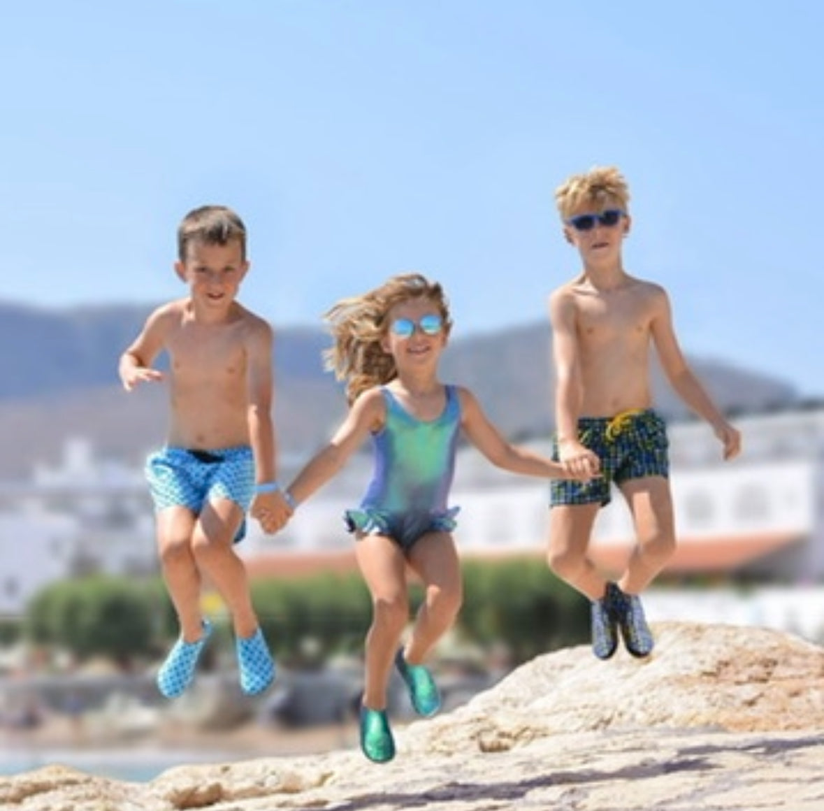 Slipfree.  Slipfree pool shoes.  Swimwear