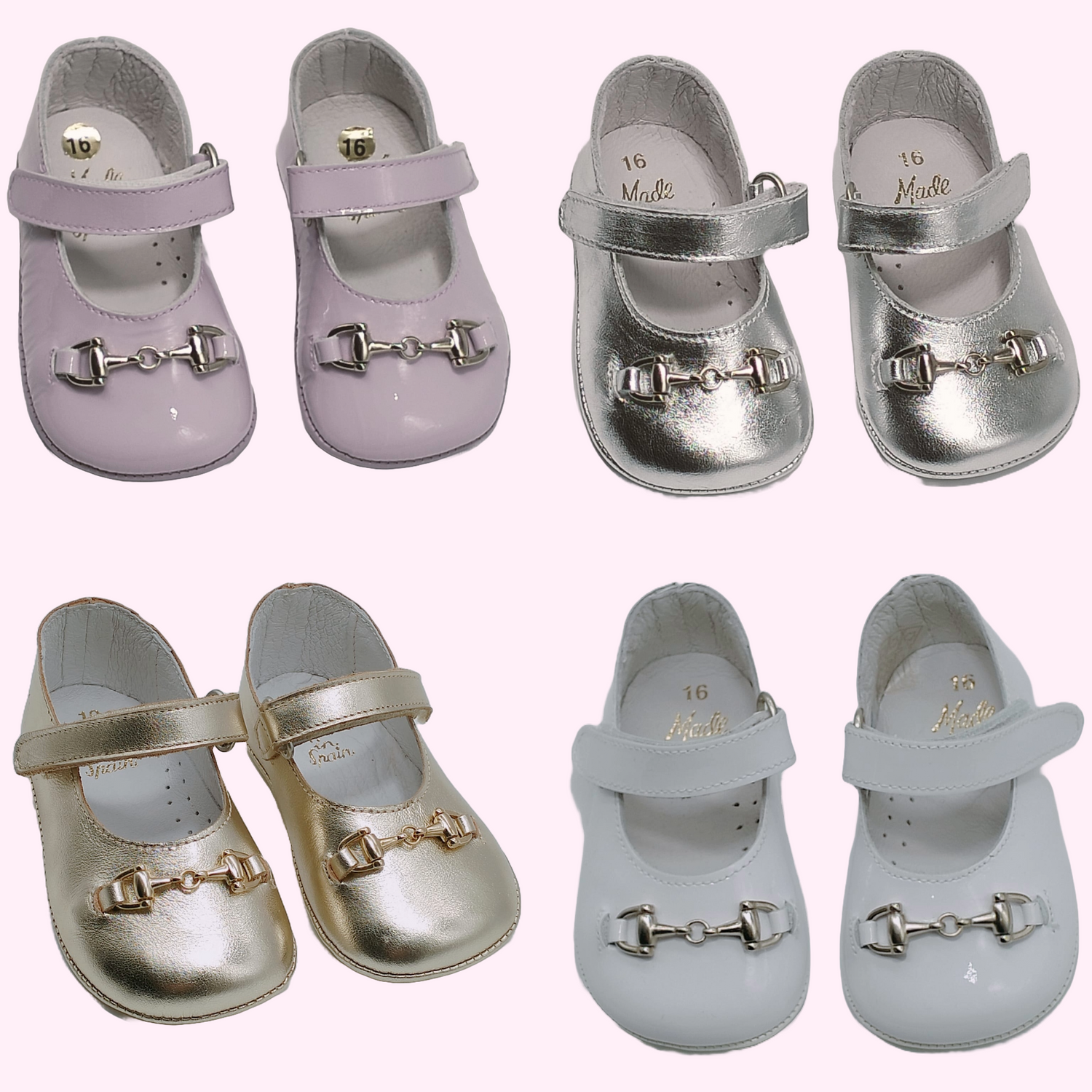 Baby soft soles.  Girls pram shoes.  Boys pram shoes
