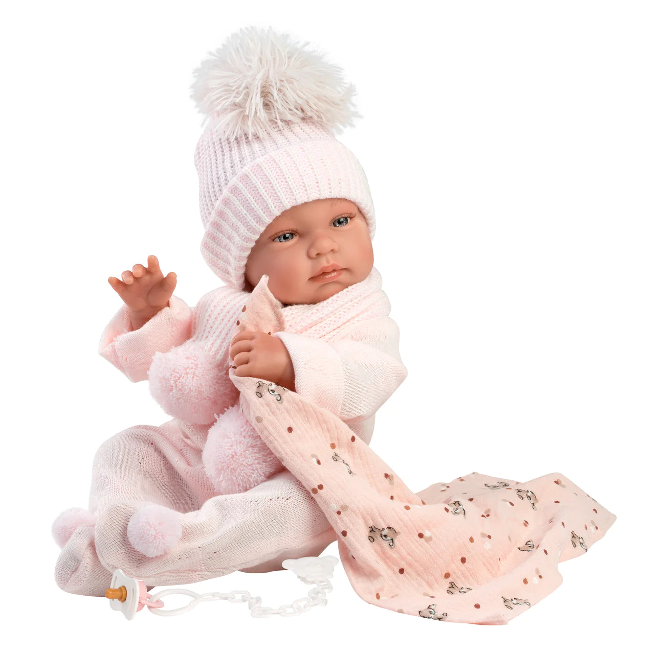 84338 Llorens Girl Winter Doll 44cm
