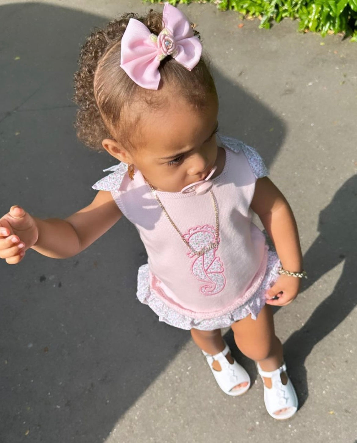 2627 Chica White Patent Sandal