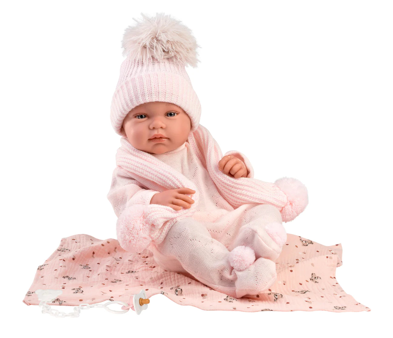 84338 Llorens Girl Winter Doll 44cm