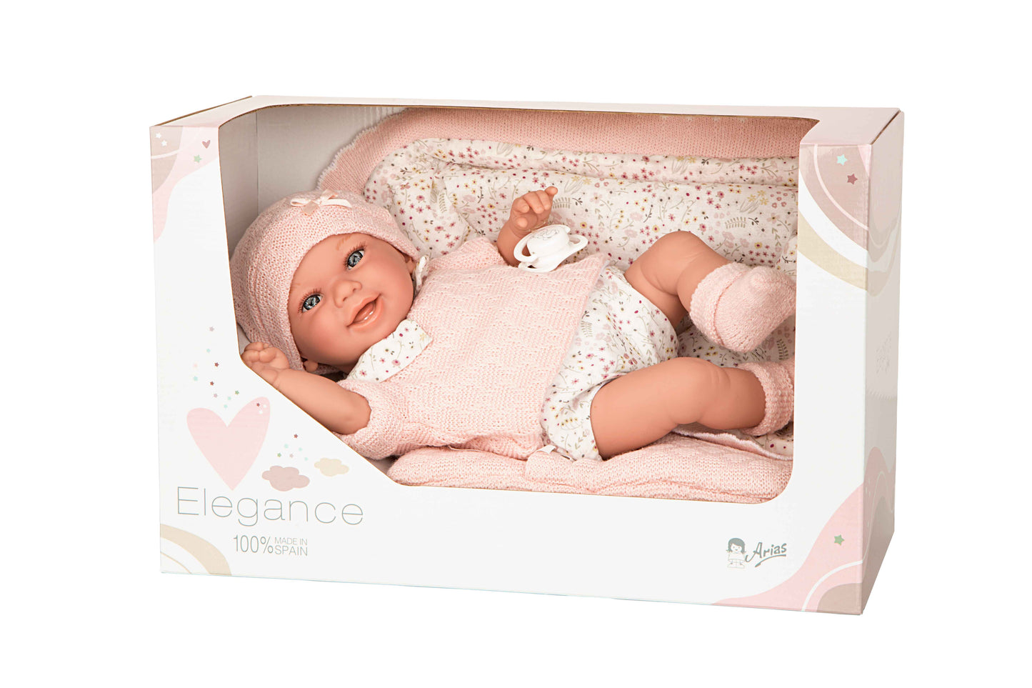 Arias Pink Weighted Doll 35cm