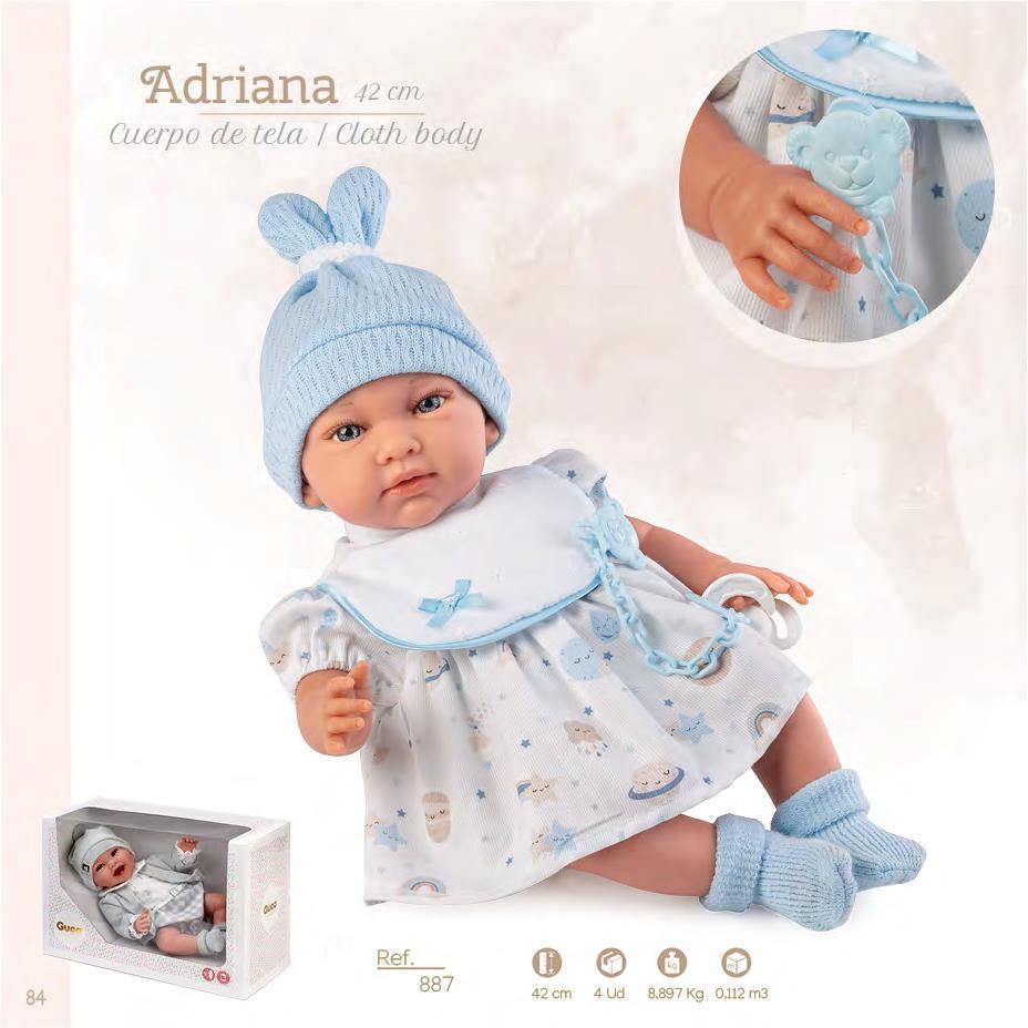 887 Adriana Baby Doll 42cm
