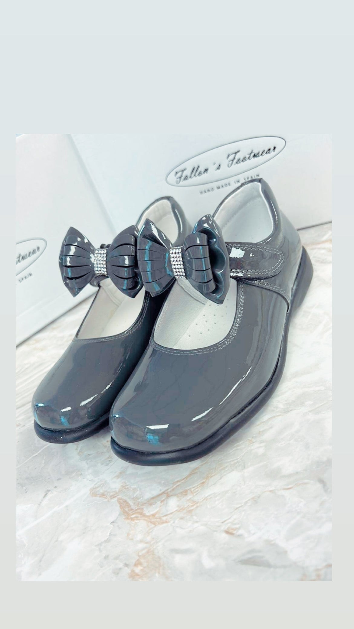 Grey School Shoes