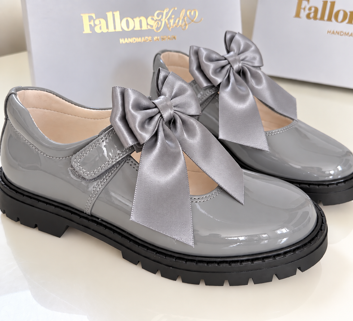 Light Grey Chantelle Shoe Bow