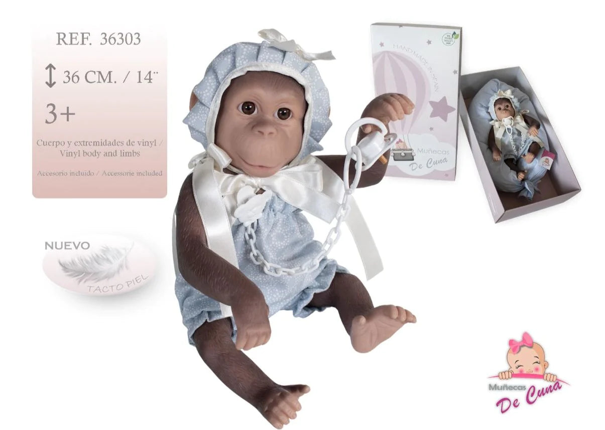 36301 Koko Monkey Blue Romper