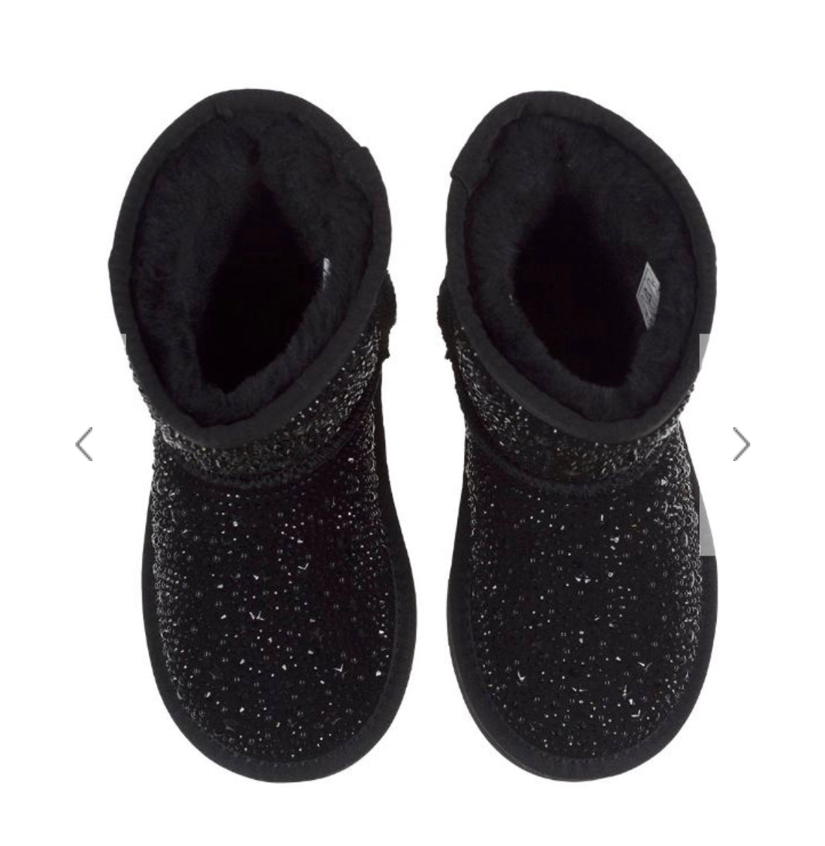 EB01 Lelli Kelly Black Olivia Sheepskin Boots