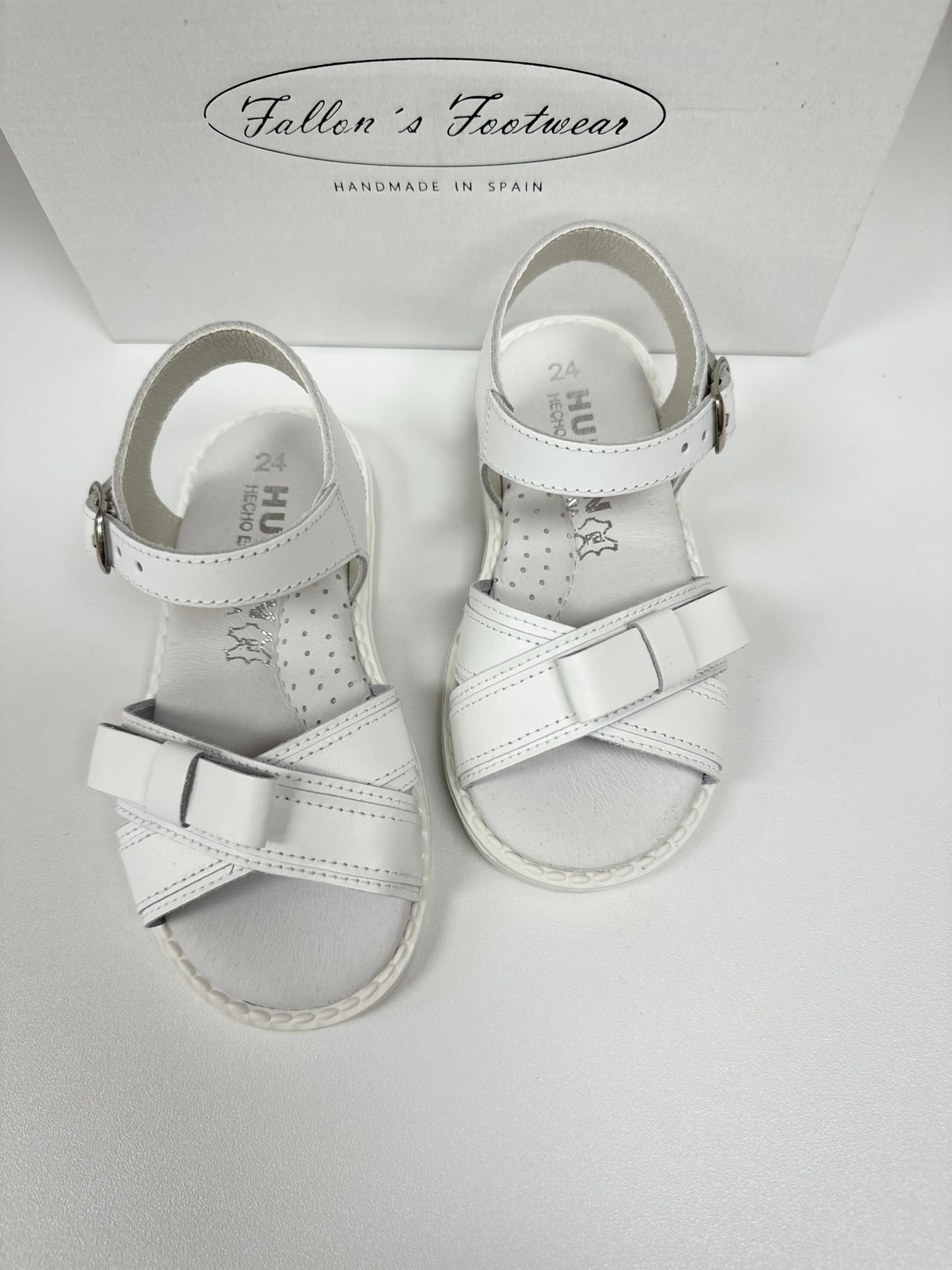 White Side Bow Sandal