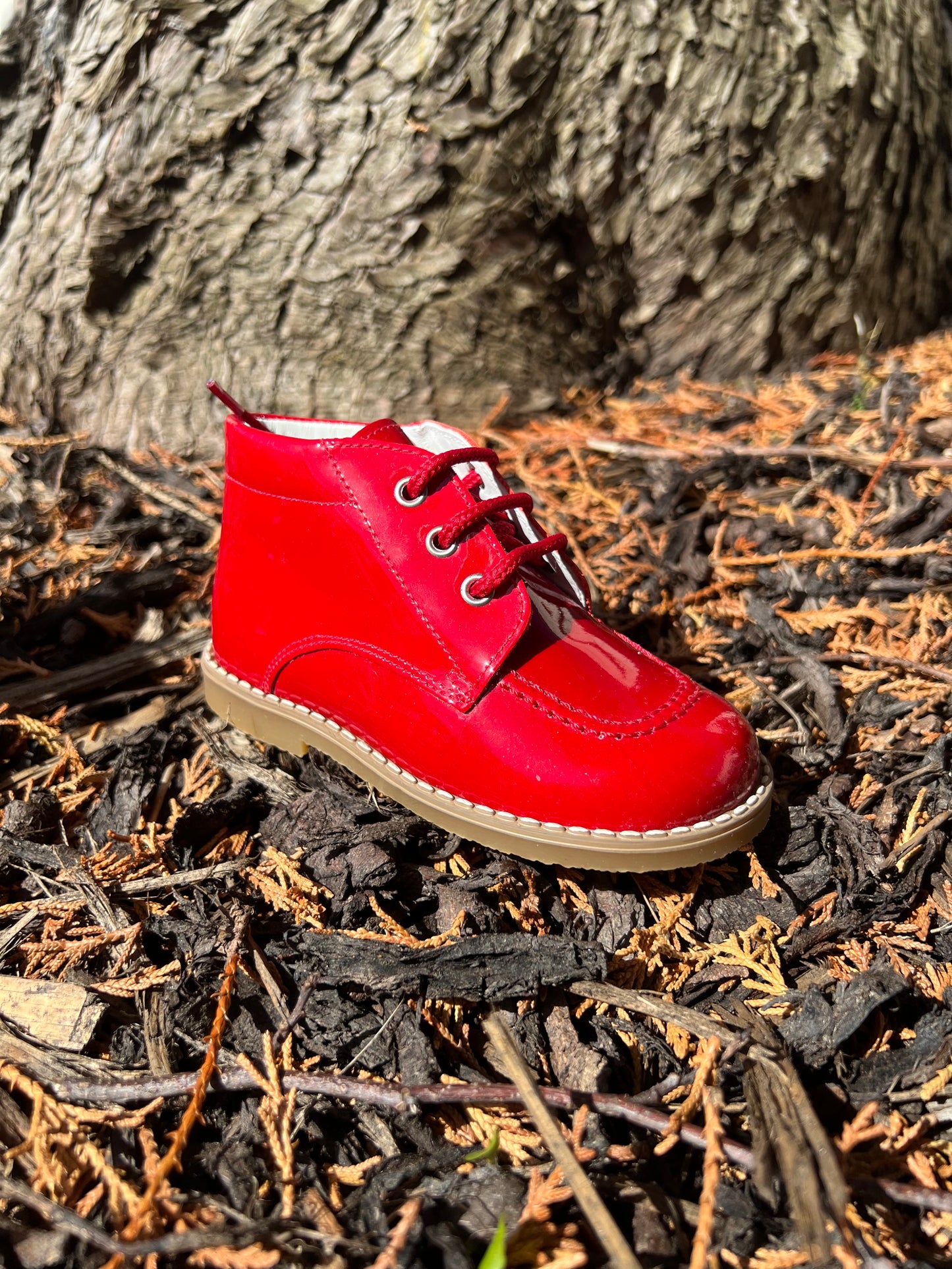 222325 Red Lace Boots By Andanines