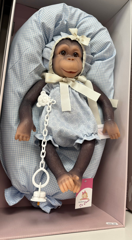 36301 Koko Monkey Blue Romper
