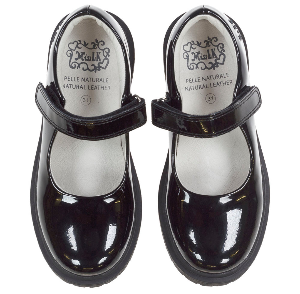 Lelli Kelly Miss LK Mia Mary Jane School Shoe - Grey Patent
