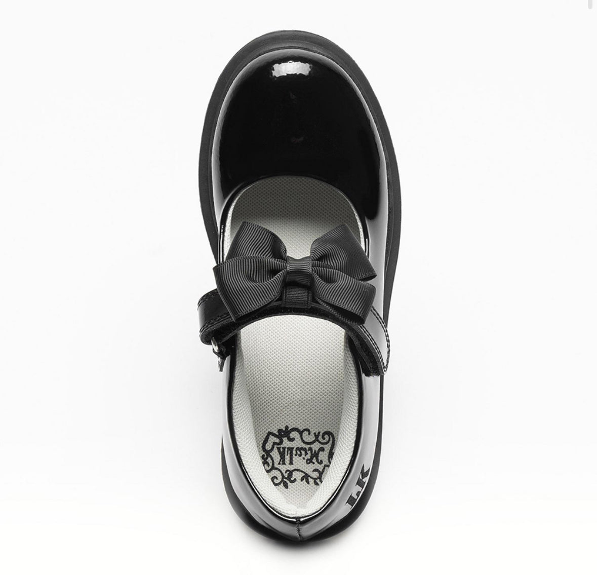 Lelli Kelly Miss LK Mia Mary Jane School Shoe - Black Patent