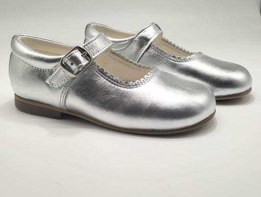 6270 Silver Mary Jane Shoe