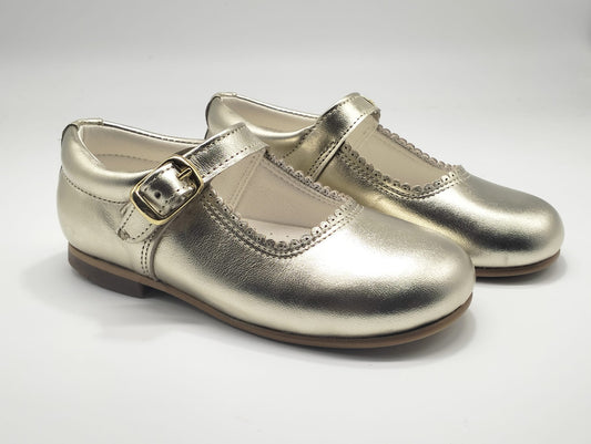 6270 Gold Mary Jane Shoe