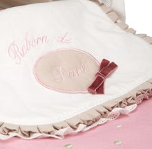 40820 Arias Pink & Ivory Frill Paris Tall Pram 2x1 (over 5's to age 10)