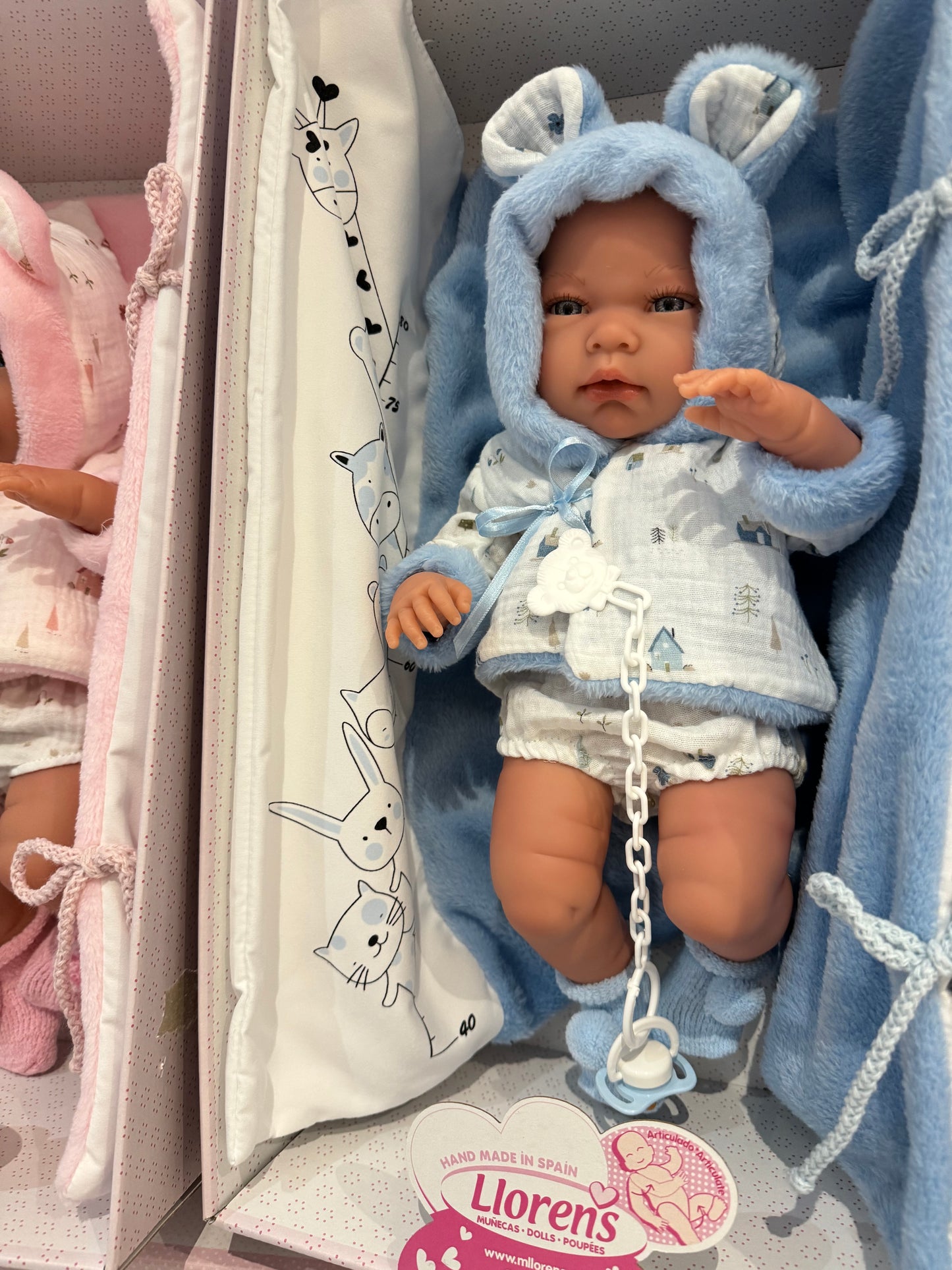 73897 Blue Bathing Doll 42cm