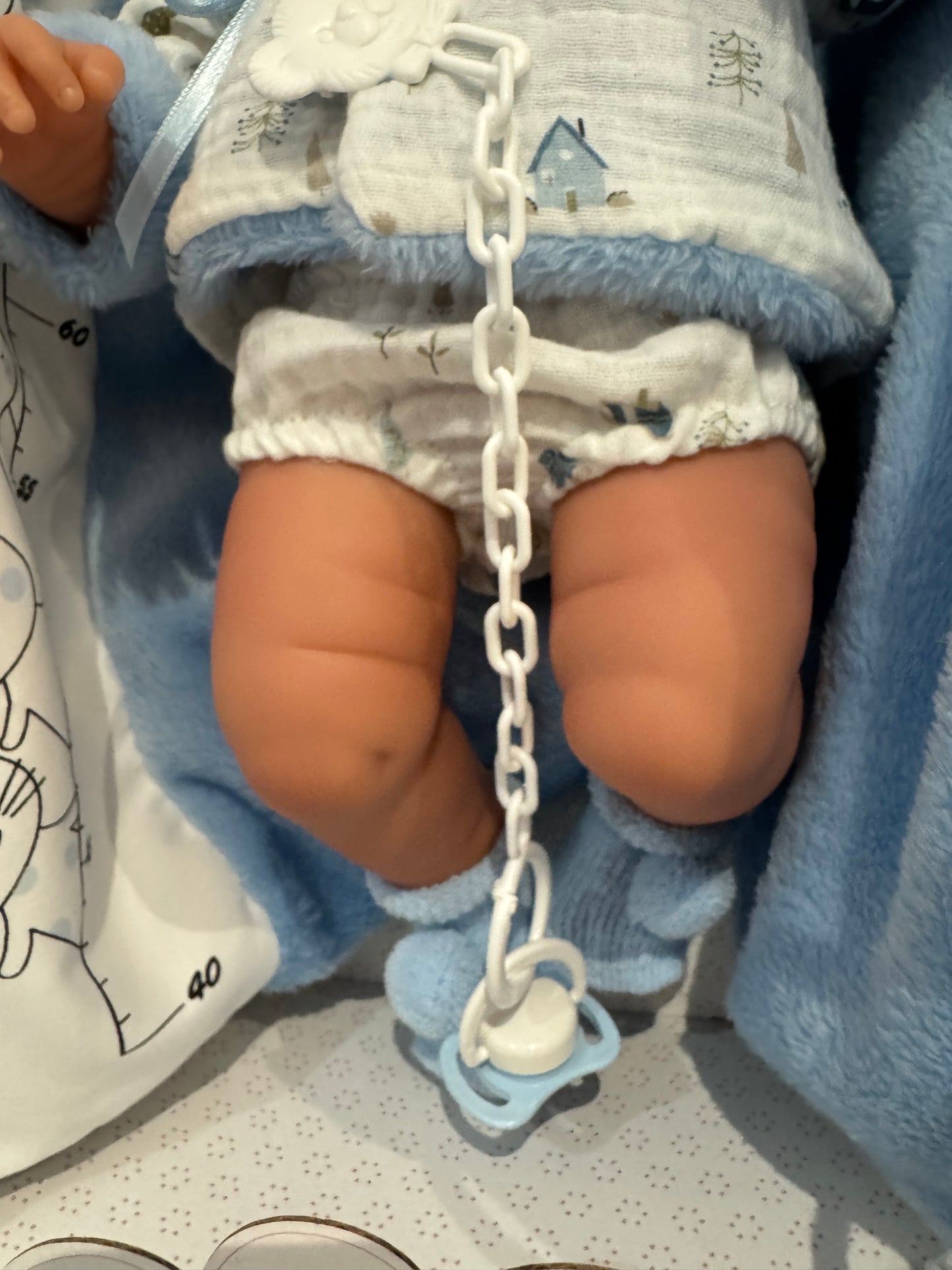 73897 Blue Bathing Doll 42cm