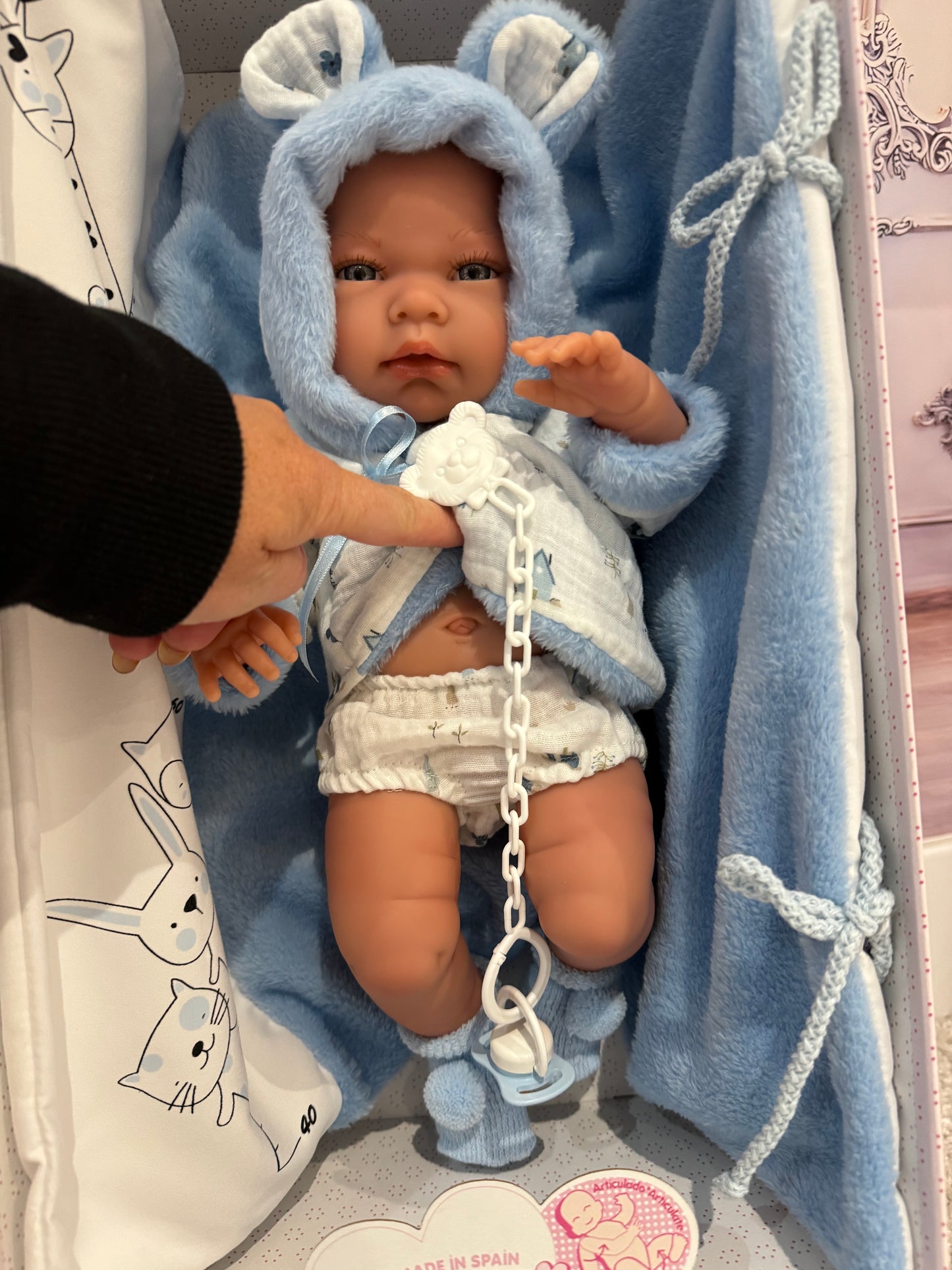 73897 Blue Bathing Doll 42cm