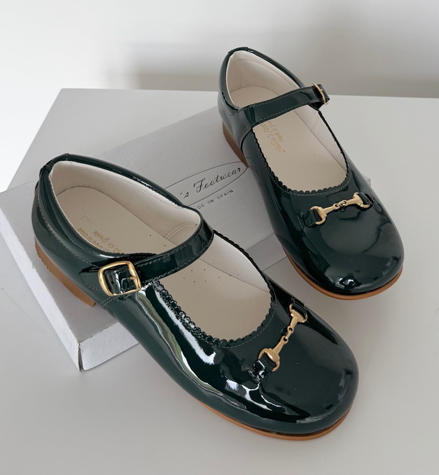 6270-2 Bottle Green Shoe with Horsebit Buckle