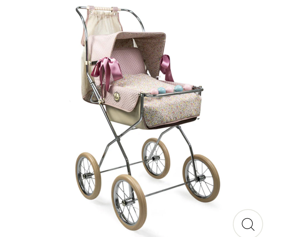 Bebelux Powder Pink Vintage Dolls Pushchair