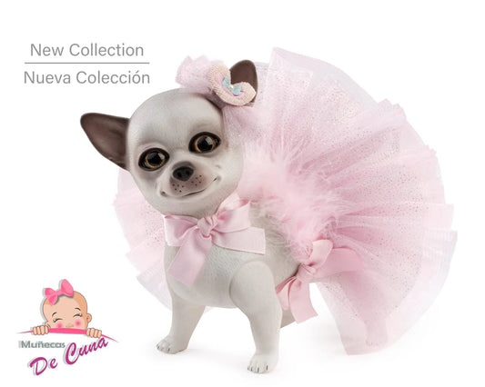 Tuttu Reborn Dog Chihuahua Pink Outfit