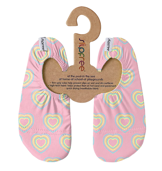 Shiv Pink & Yellow Hearts  Slipfree Shoe