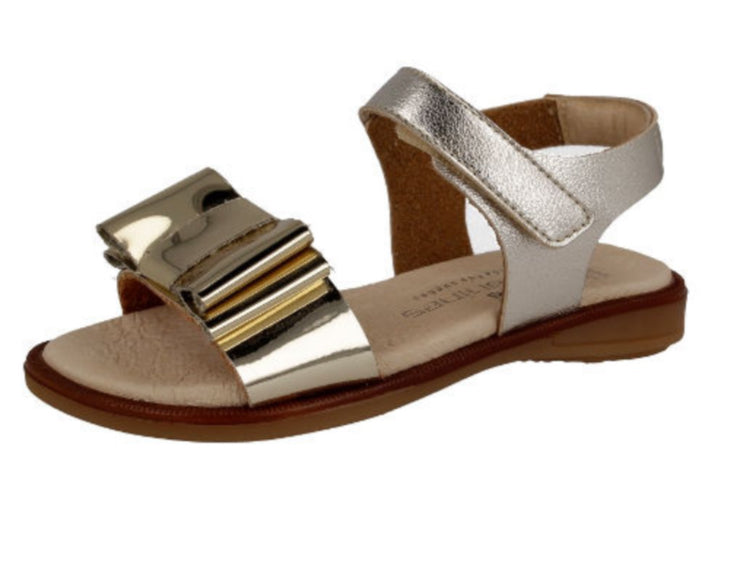 211439 Gold Bow Andanines Sandal