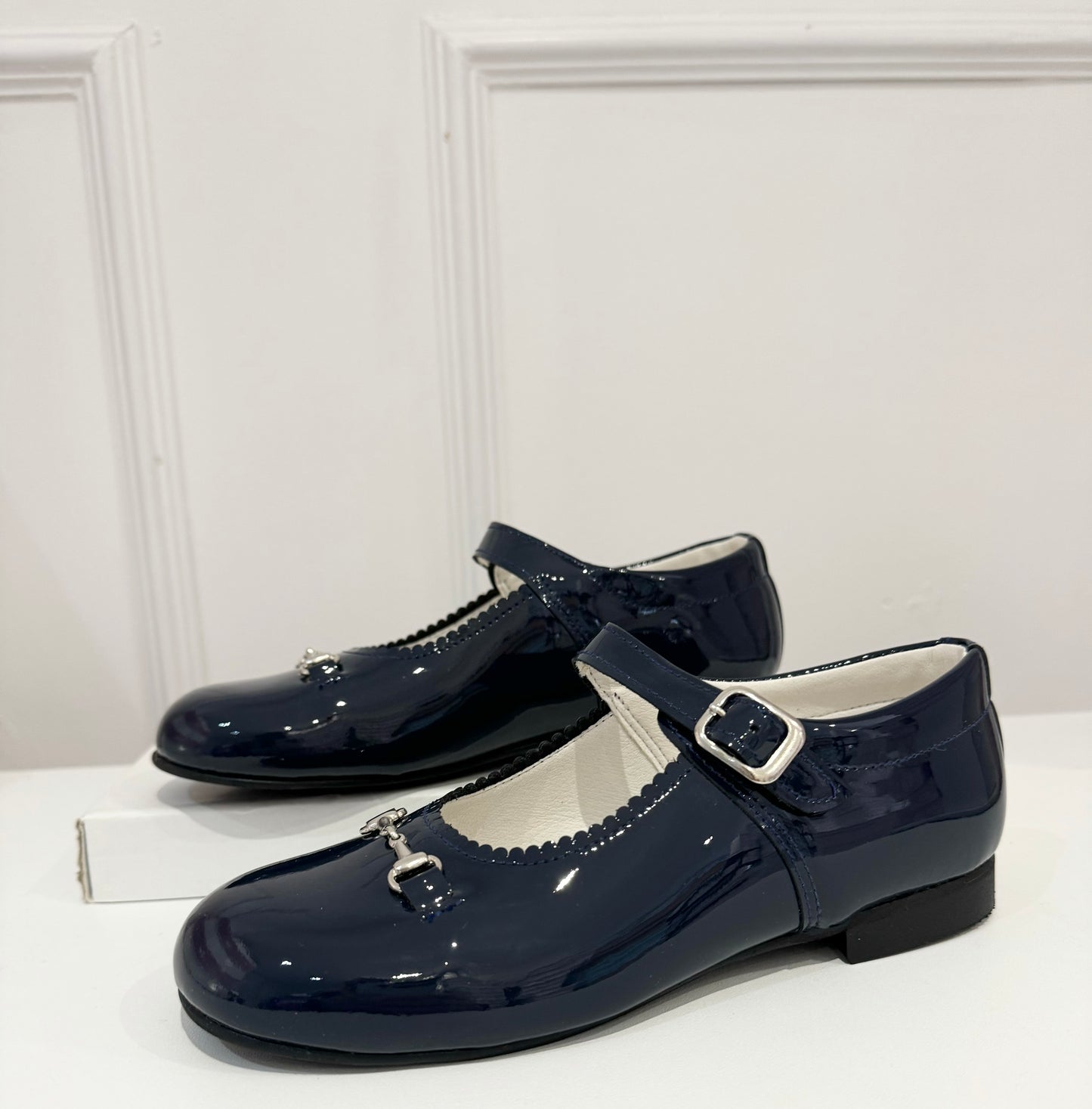 6270-2 Navy Shoe with Horsebit Buckle
