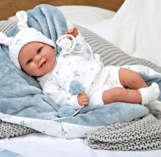 60830 Baby Blue Elegance Doll (WEIGHTED DOLL)