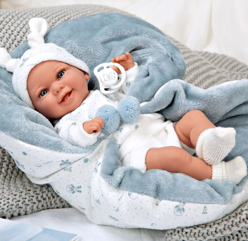 60830 Baby Blue Elegance Doll (WEIGHTED DOLL)