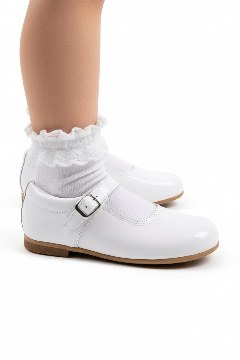 6270 White Mary Jane Shoe