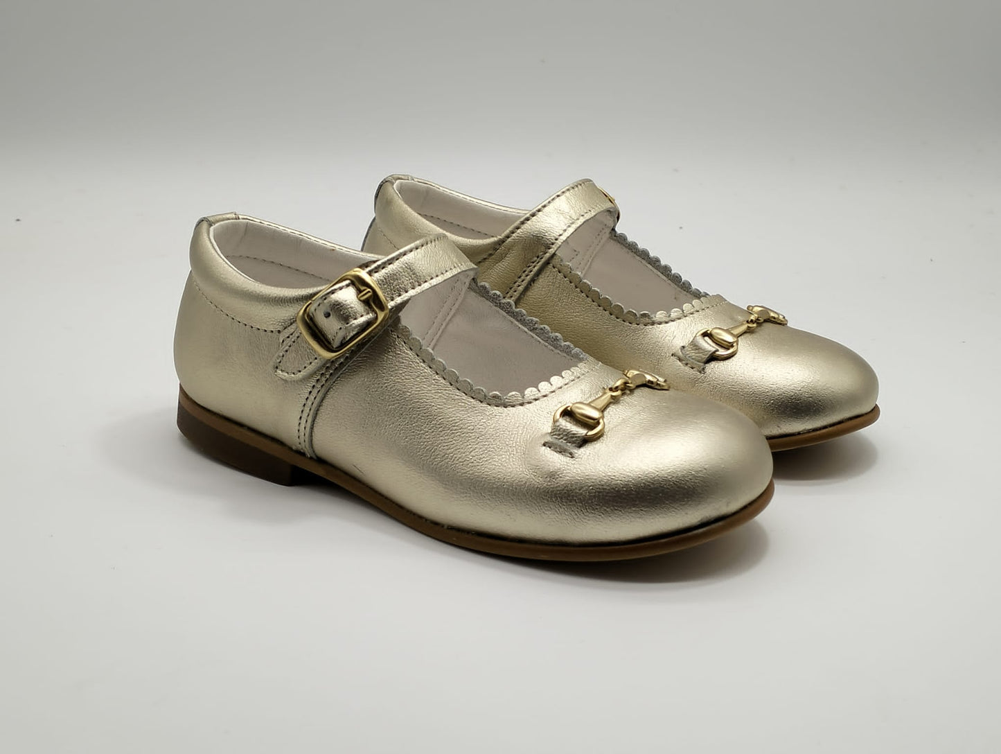 6270-2 Gold Shoe with Horsebit.