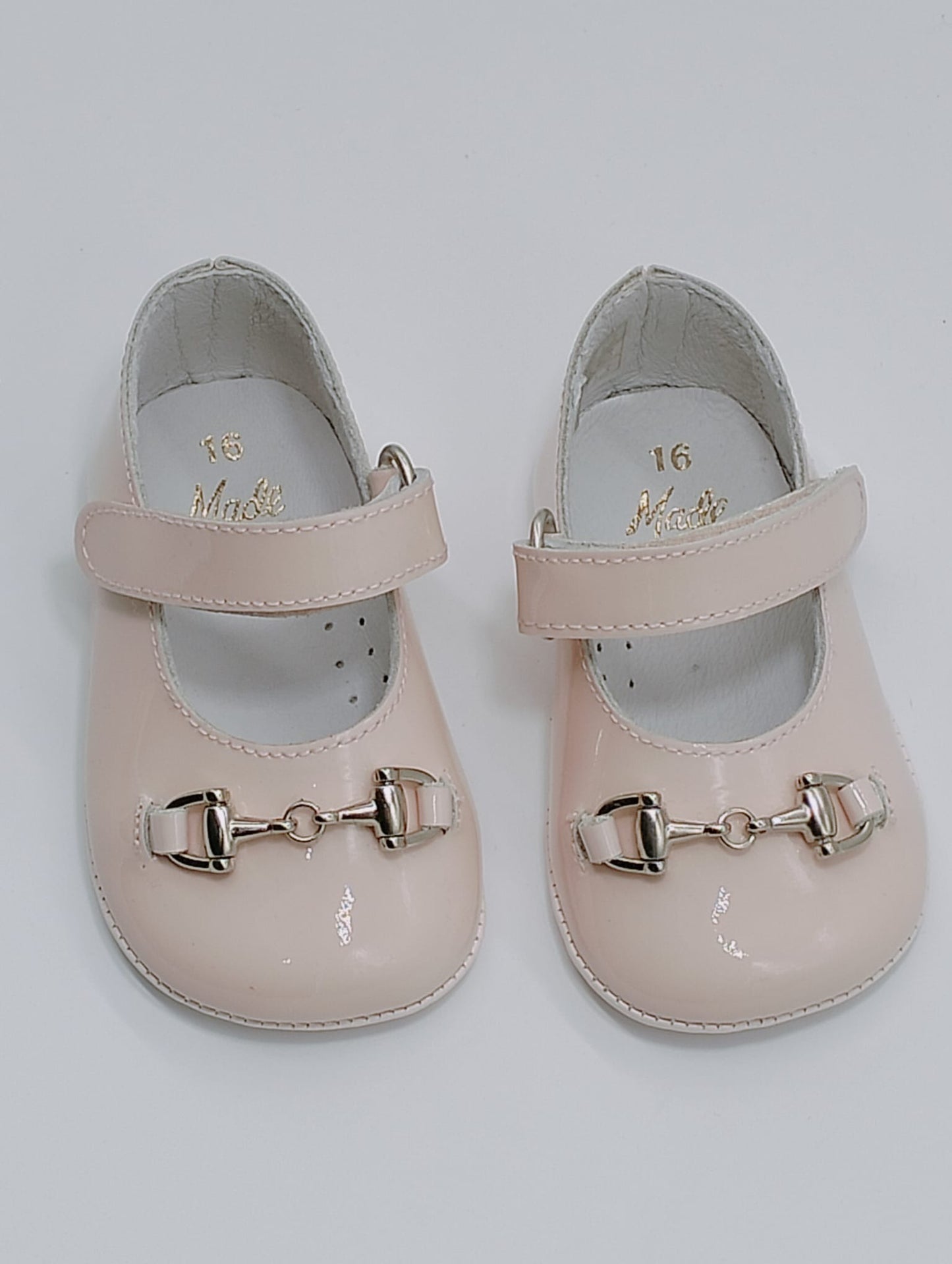 Horsebit Pink Baby Shoes
