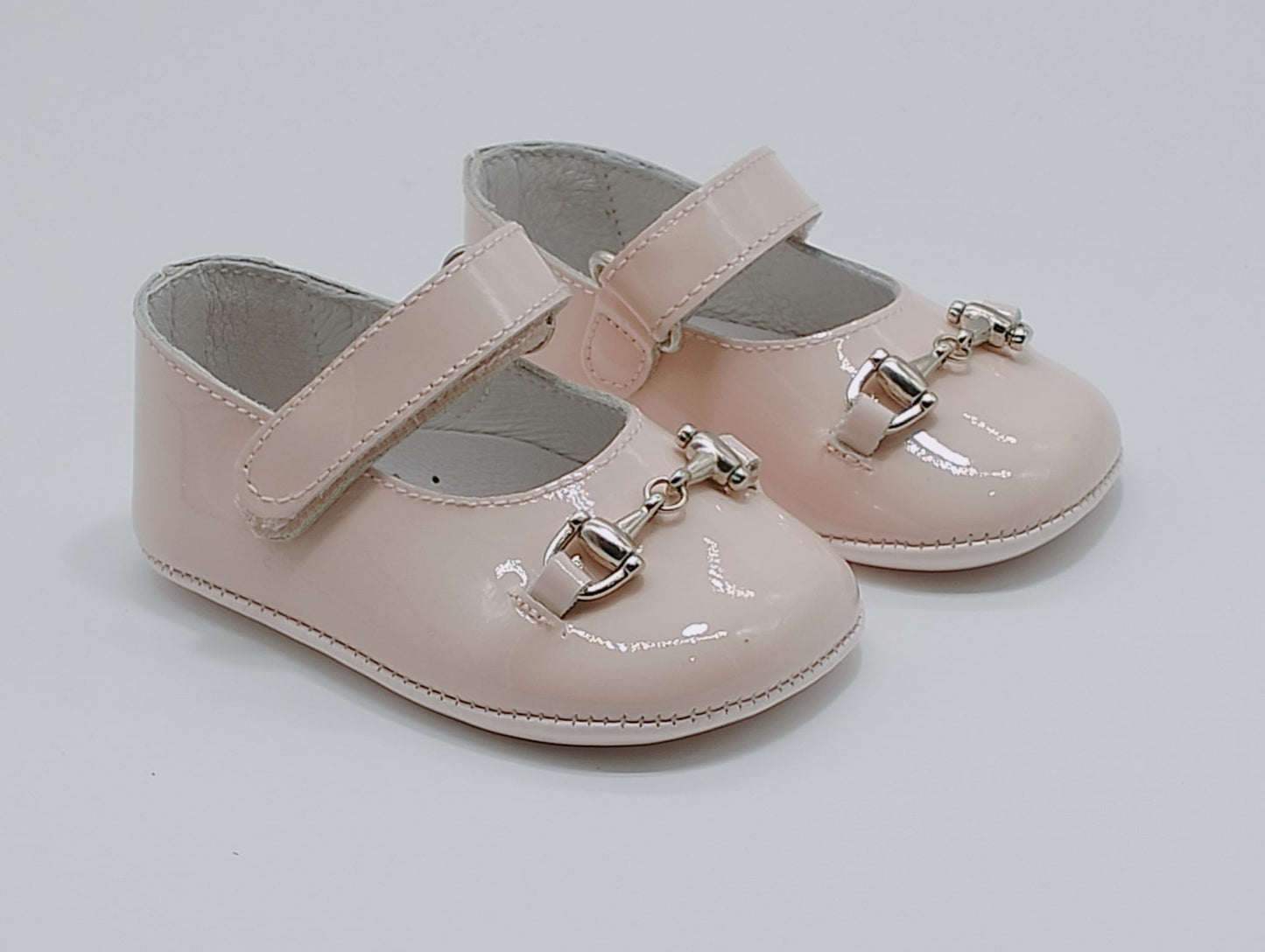 Horsebit Pink Baby Shoes