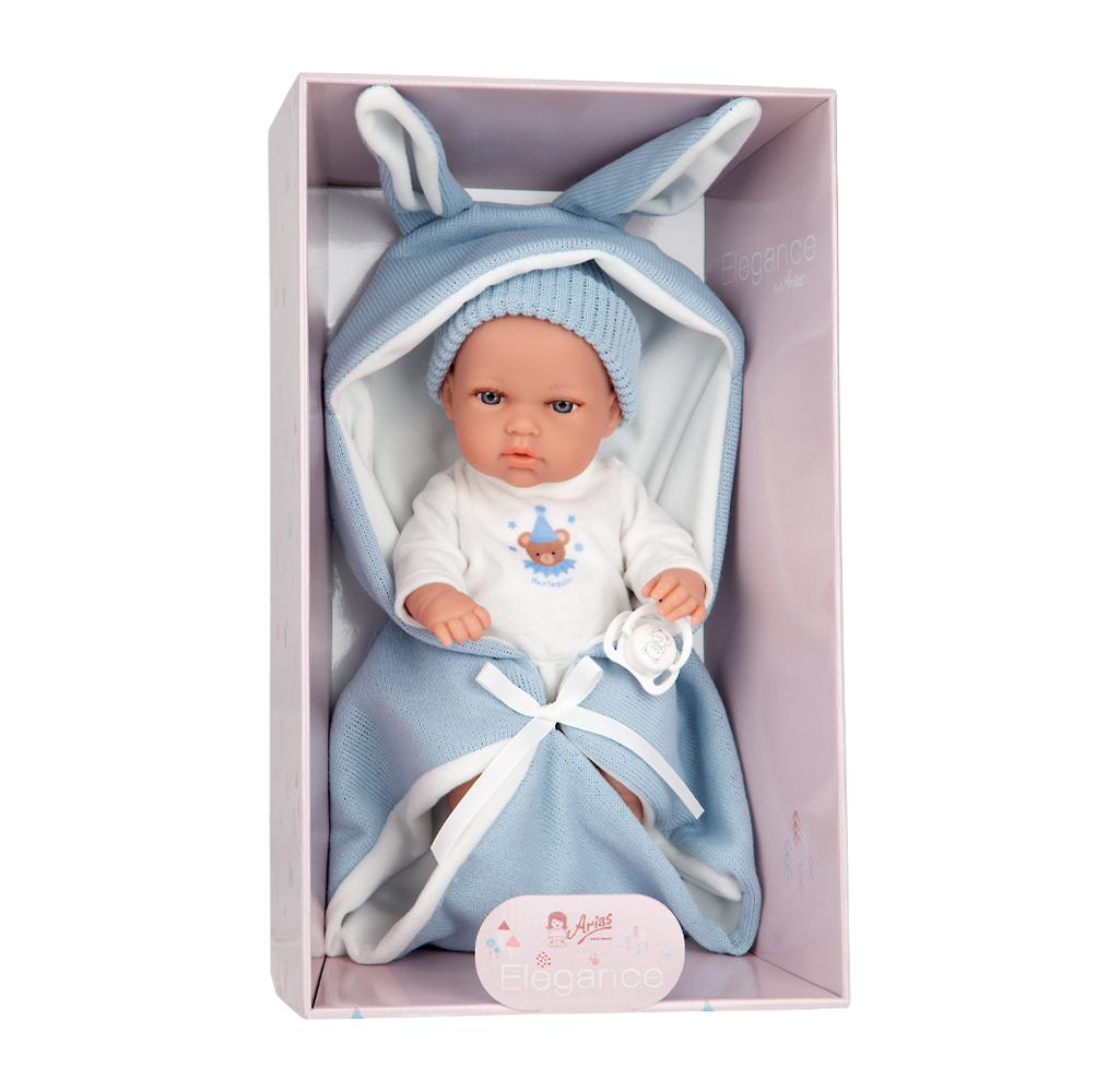 60868 Elegance 30cm Natal Blue Outfit Full Vinyl Body