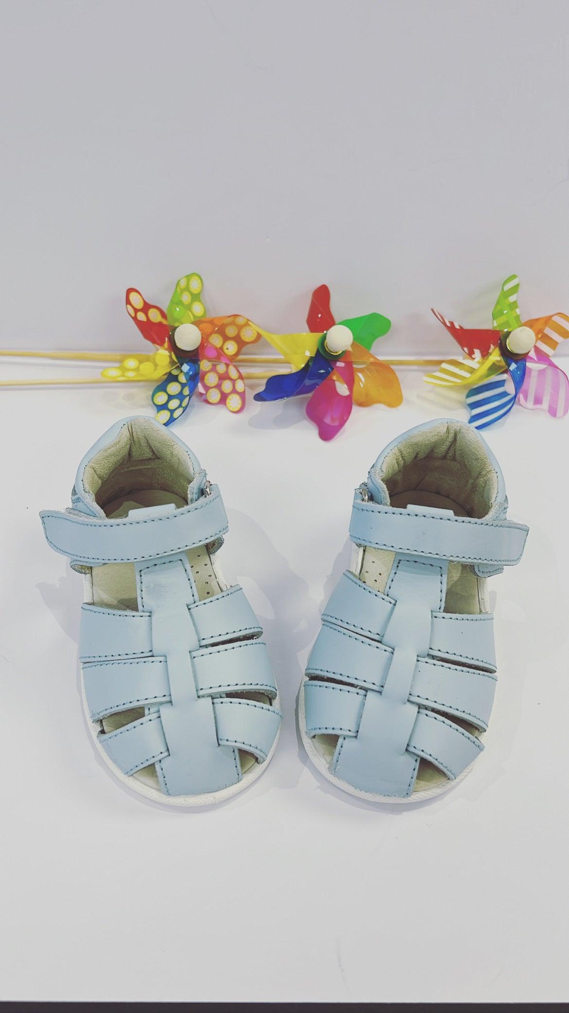 110801 Baby Blue Boys Sandal - Fallons Kids