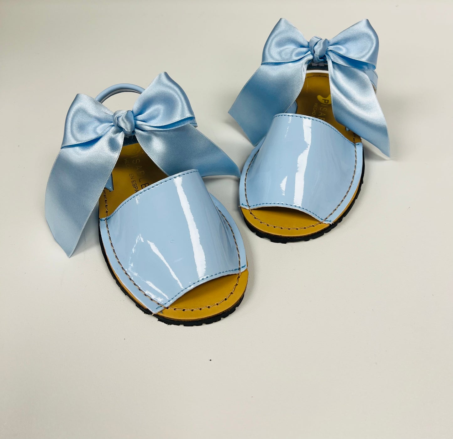 268 Baby Blue Bow Avarcas Sandals
