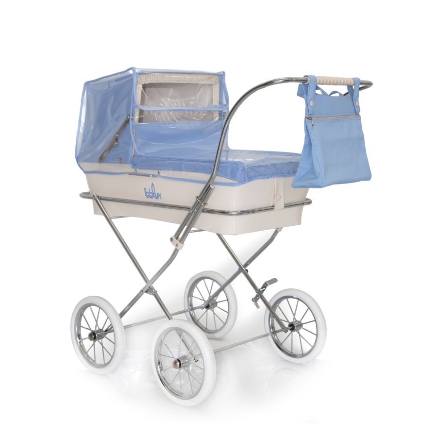 Light blue outlet pram