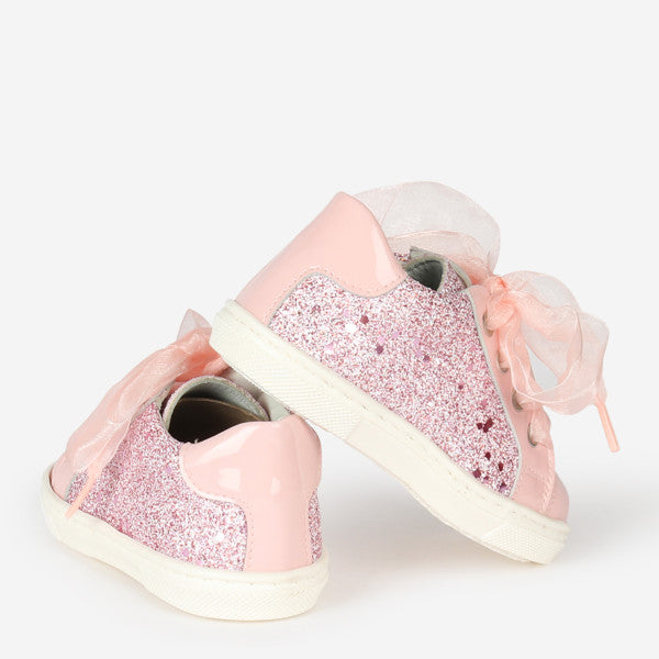 222295 Andanines Pink Glitter Trainers