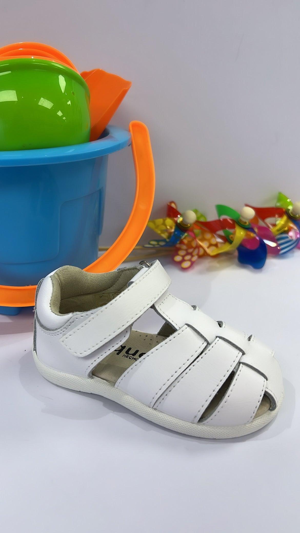 110801 White Boys Sandal - Fallons Kids