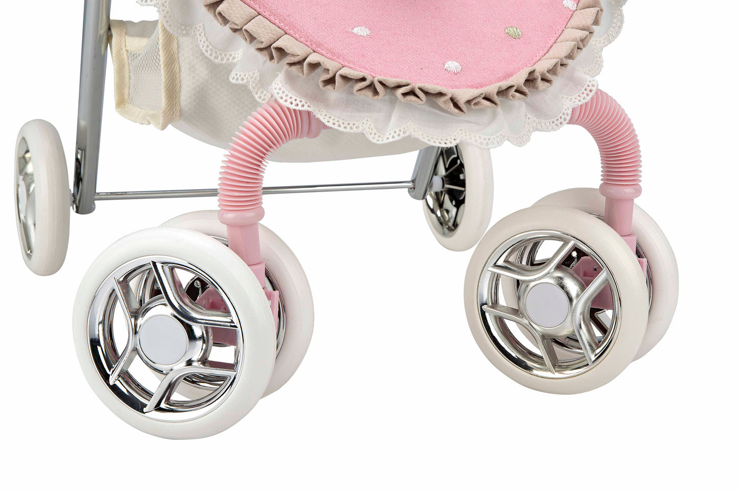 40823 Arias Pink Frill Small Stroller (age 3 & under)