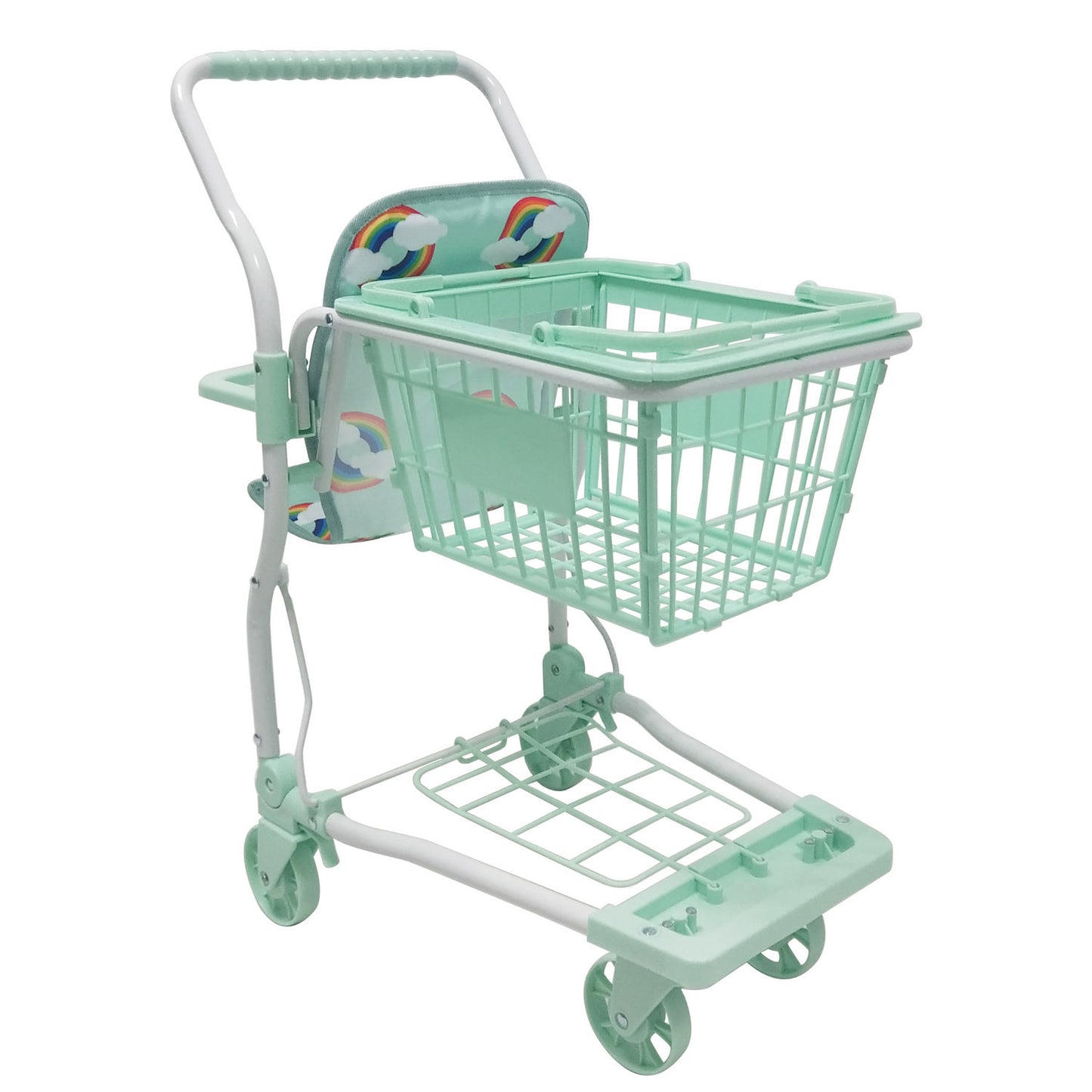 Roma Rupert Mint Green Shopping Trolley