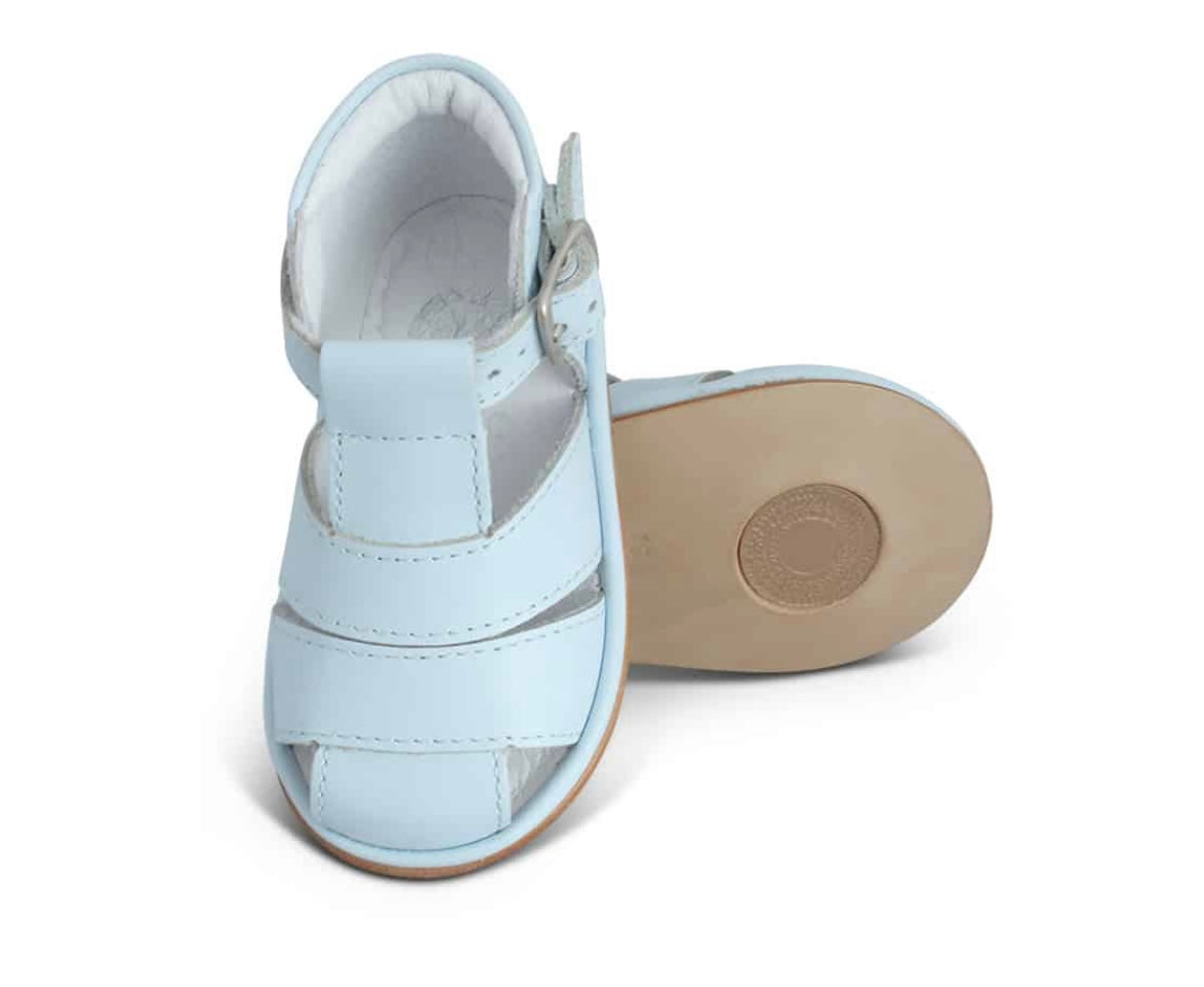 B2210 Silvio Blue Leather Sandal