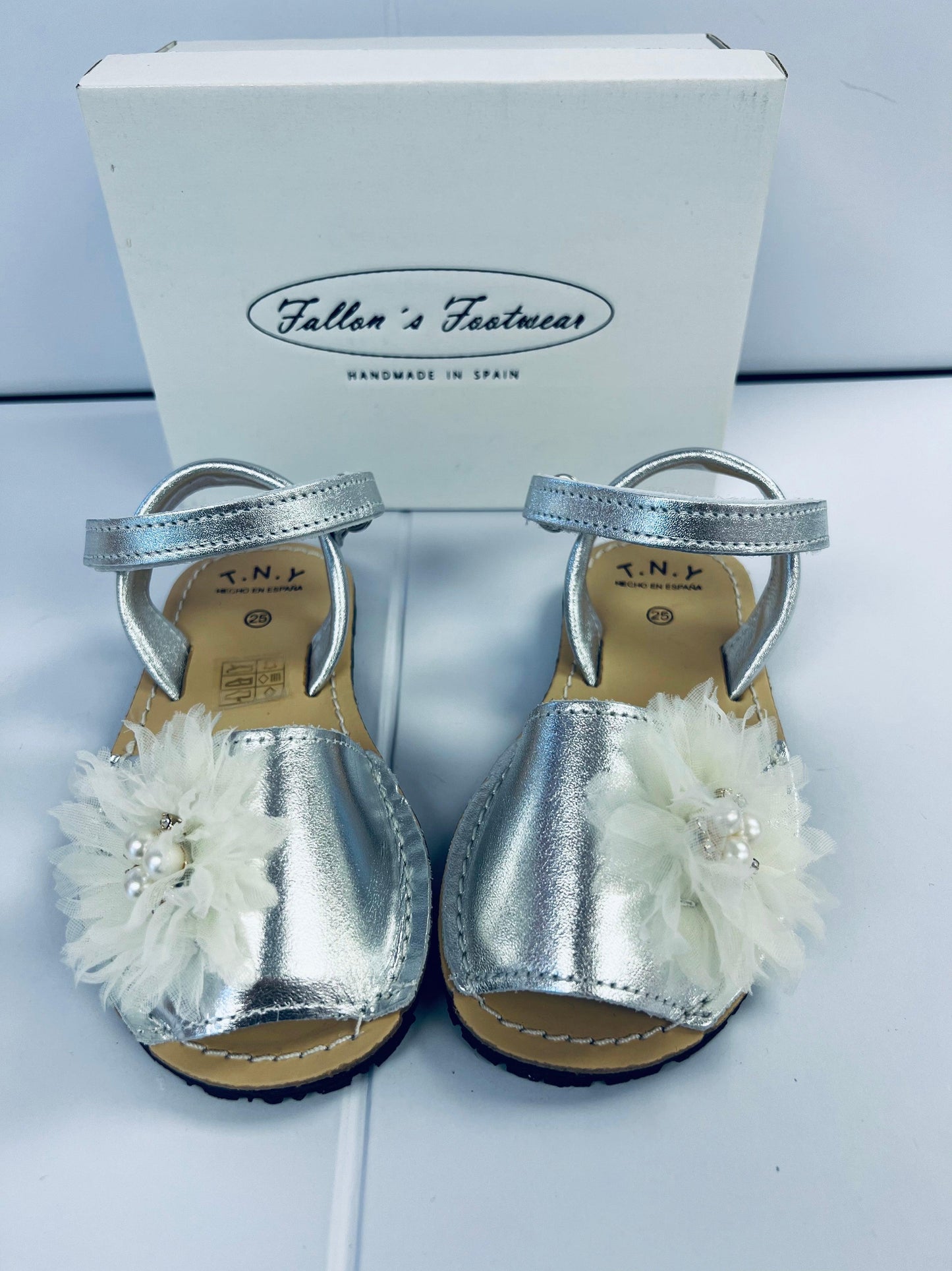 17405 Silver Pearl Sandals - Fallons Kids