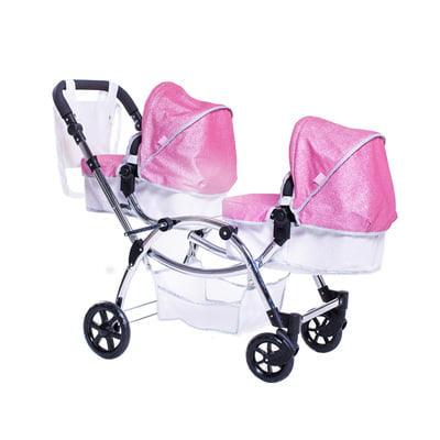 Roma Stephanie Twin Dolls Pram - Sparkle 3+ years 88cm - Fallons Toys&Shoes - Roma