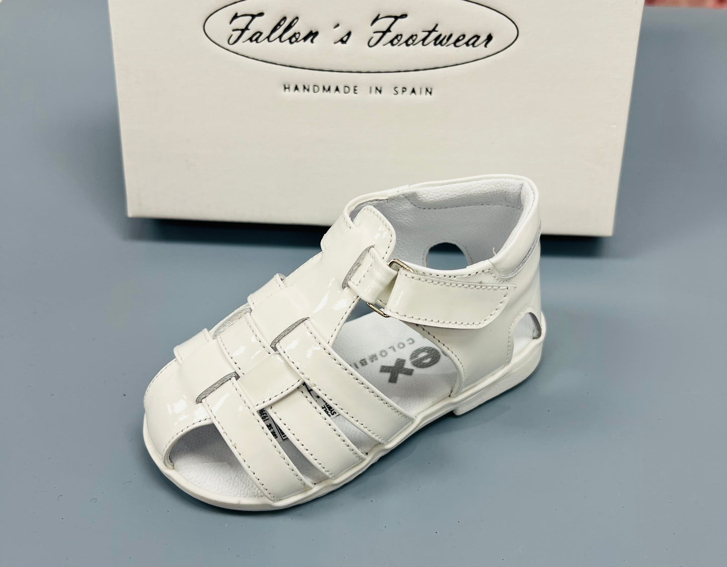 PEX White PATENT Harris Sandal