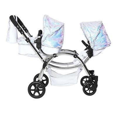 Roma Mermaid Twin Dolls Pram - Sparkle 3+ years 88cm - Fallons Toys&Shoes - Roma