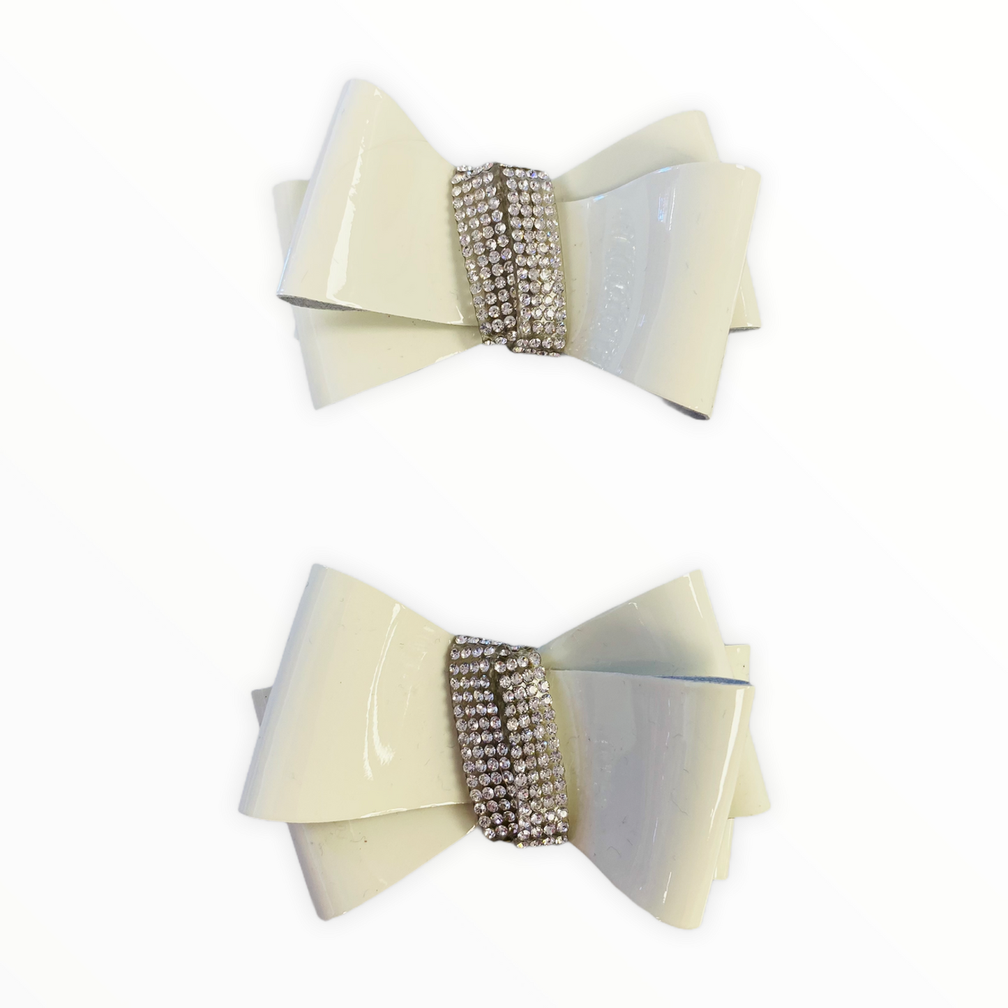 Cream Patent Shoe Bow - Fallons Toys&Shoes - Fallon's Footwear