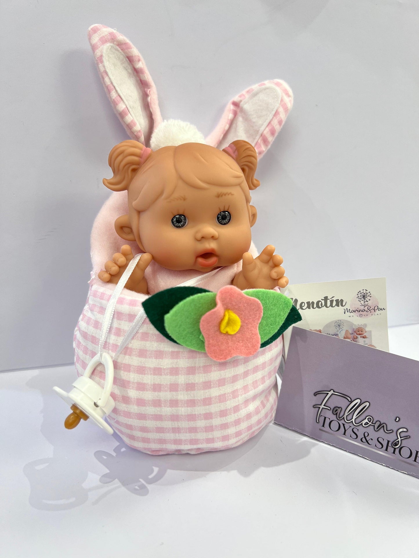 MP970 PINK MARINA & PAU BUNNY COLLECTABLE DOLLS - Fallons Kids
