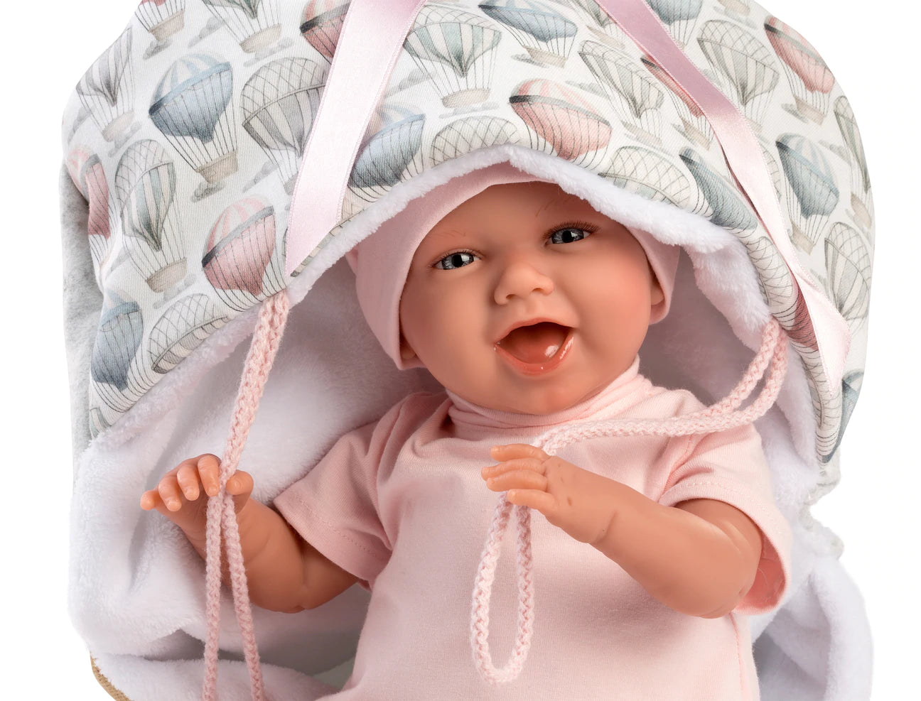 74024 Hot Air Balloon Sleeping Bag Laughing Doll